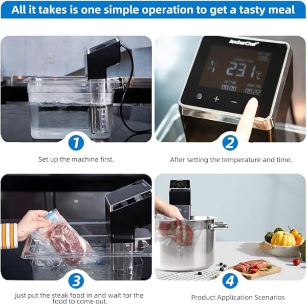 Anchorchef Sous Vide 1400W Precision Cooker - Image 5
