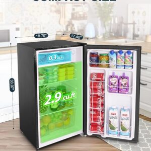 Upstreman 3.2 Cu.Ft Mini Fridge